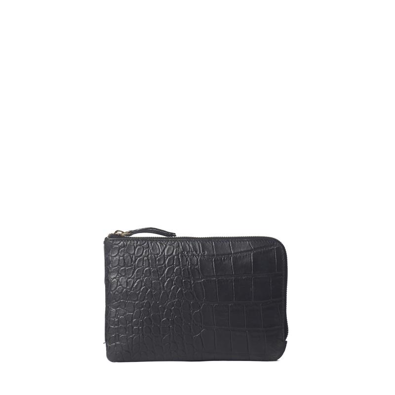 Lola Black Soft Grain & Croco Classic Leather - kožená kabelka