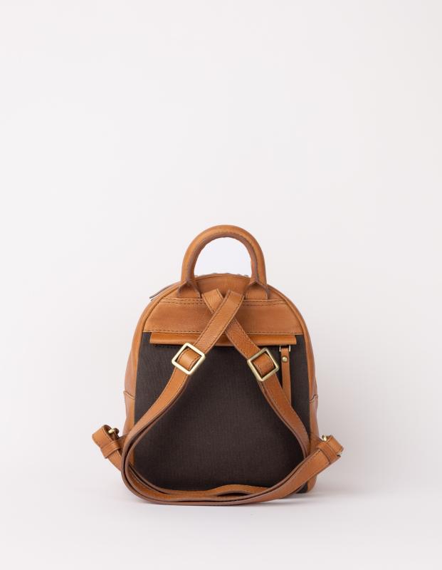 Ivy Mini Backpack Wild Oak Soft Grain Leather - kožený batoh