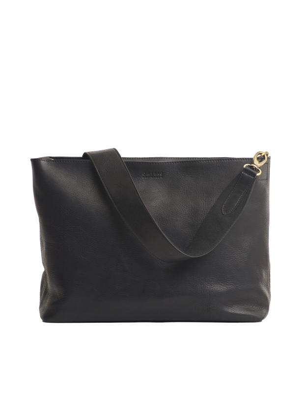 Olivia Black Stromboli Leather - kožená kabelka