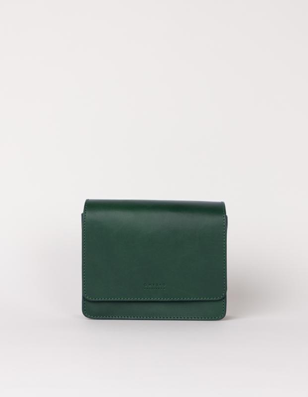 Audrey Mini Pine Green Classic Leather - kožená kabelka 4