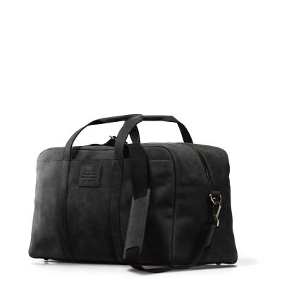 čierna kožená cestovná taška My Bag Amsterdam víkendovka