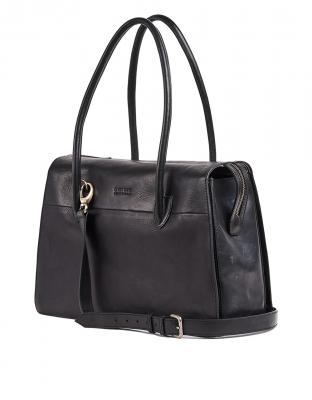 veľká čierna kožená kabelka Kate od značky O My Bag Amsterdam