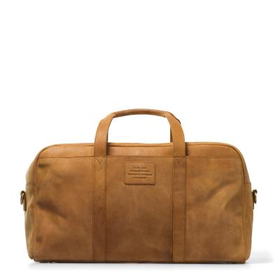 hnedá kožená cestovná taška My Bag Amsterdam víkendovka