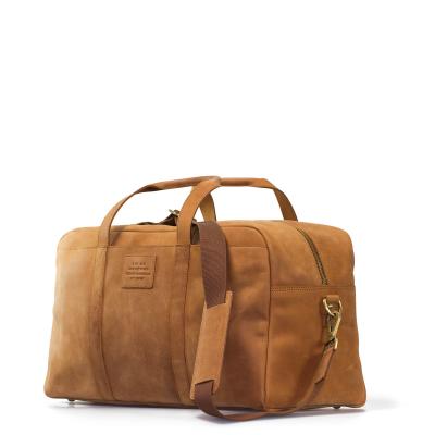 hnedá kožená cestovná taška My Bag Amsterdam víkendovka